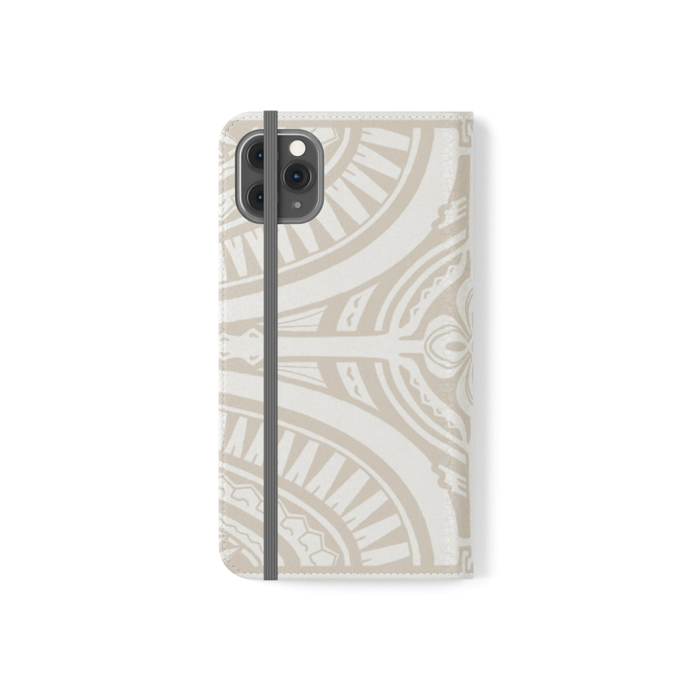 Polynesian Phone Tip Case, White