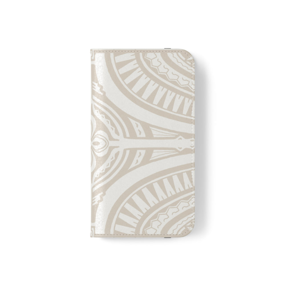 Polynesian Phone Tip Case, White