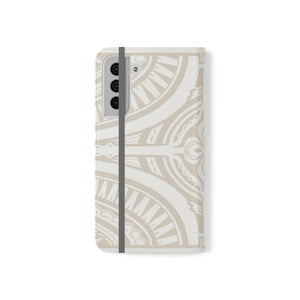 Polynesian Phone Tip Case, White